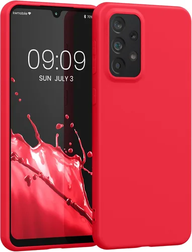 Miniatura 98 de kwmobile Funda compatible con Samsung Galaxy A23 4G / 5G - Funda de silicona TPU metálica suave y delgada - Rojo oscuro metálico
