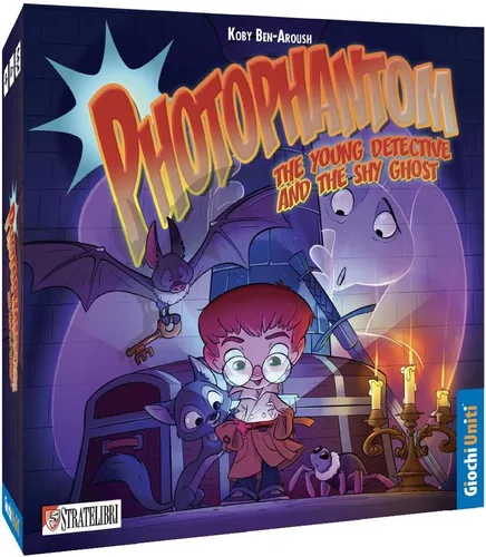 Giochi Uniti Juego de mesa Photophantom | Juego de estrategia con temática de fantasma espeluznante | Juego de detectives | Divertido juego familiar