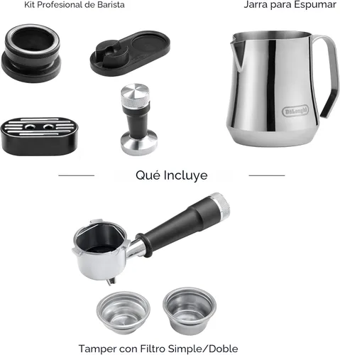 Miniatura 8 de De'Longhi La Specialista Arte Evo - Máquina de café espresso compacta con molinillo, varita de vapor de leche, espumador y herramientas