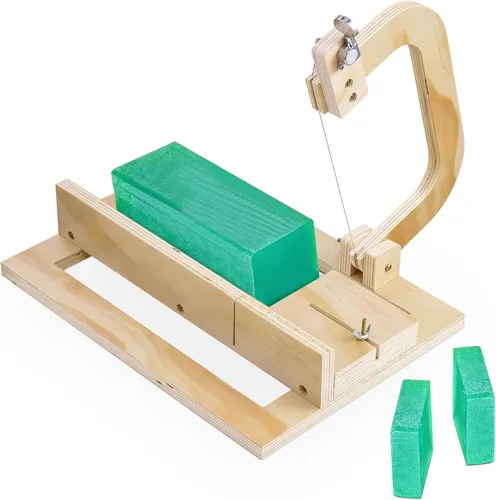 Kartols Cortador de jabón de madera, suministros de fabricación de jabón hechos a mano ajustables, perfecto para hacer jabón, herramienta esencial
