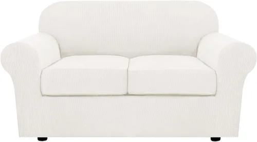 Miniatura 41 de H.VERSAILTEX - 3 fundas de sofá elásticas para 2 cojines de sofá. Fundas para muebles de sala de estar (funda base más 2 fundas de cojín de asiento)