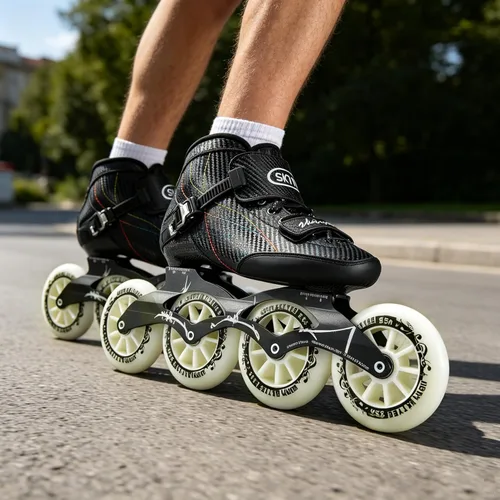 Miniatura 5 de Patines de velocidad en línea para adultos para mujeres y hombres, patines profesionales de fitness, patines de carreras de alto rendimiento