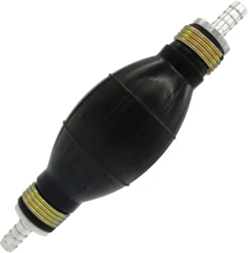 Miniatura 10 de 6mm 1/4" Bomba de cebado manual Bombilla de goma para transferencia de combustible tipo de foco de vacío para accesorios de barco marino Bomba