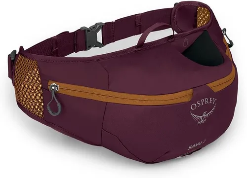 Osprey Savu - Riñonera de ciclismo de 2 litros para hombre y mujer, color morado albaricoque Púrpura