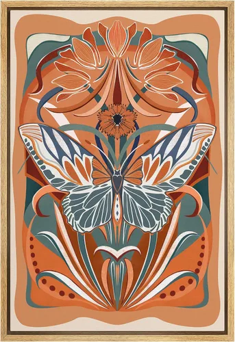 Miniatura 157 de SIGNFORD Lienzo impreso para pared, acuarela, floral, retro, abstracto, naturaleza, desierto, ilustraciones florales botánicas, arte moderno
