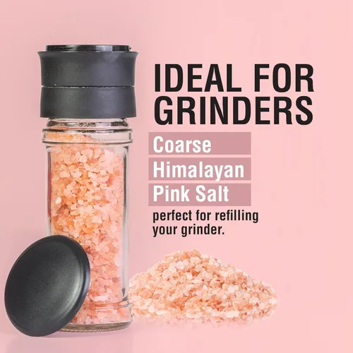 Miniatura 3 de The Spice Lab Sal del Himalaya – Gruesa 1 libra – La sal rosa del Himalaya es rica en nutrientes y minerales para la salud – Cristal puro gourmet