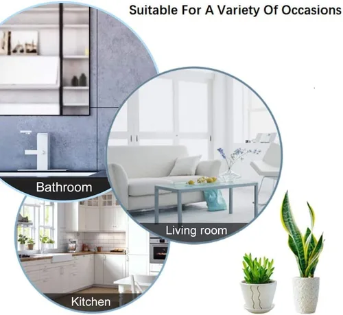 Miniatura 4 de NearMoon toallero de barra autoadhesivo de acero inoxidable para baño, soporte para colgar toallas en la pared, estilo contemporáneo, sin
