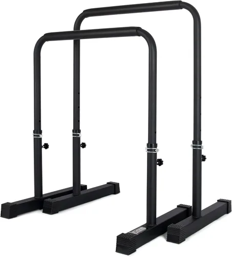 POWER GUIDANCE Barra de Fondos, Estación de Barras de Fondos para Entrenamiento de Fuerza de Cuerpo Completo, Altura Ajustable 30 Pulgadas - 38.6