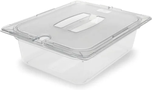 Miniatura 9 de Carlisle FoodService Products Storplus Bandeja de Comida Tamaño 1/2 para Catering, Buffets y Restaurantes, Policarbonato de 6 Pulgadas de Negro