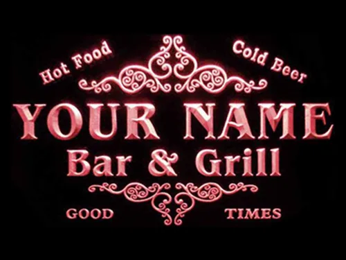 Miniatura 8 de ADVPRO u-tm-b Nombre Personalizado Familia Bar & Grill Cerveza Home Bar LED Neon Sign Azul