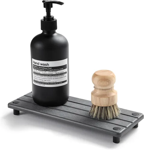 Organizador de Fregadero de Cocina, Bandeja de Piedra Absorbente de Agua para Fregadero, Bandeja de Encimera de Baño de Diatomita, Protector de
