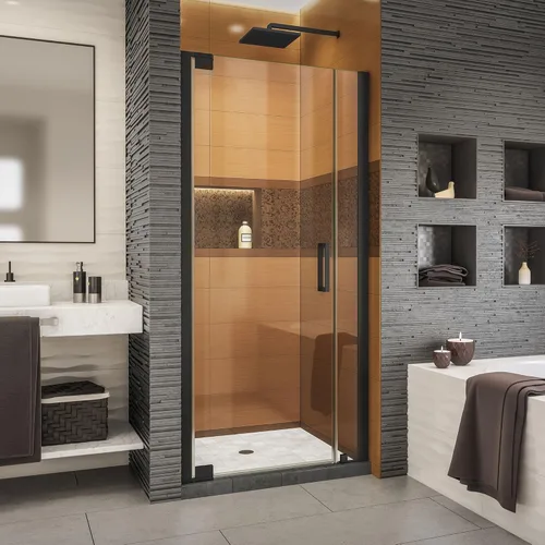 Miniatura 21 de DreamLine Elegance-LS SHDR-4328300-04 - Puerta de ducha pivotante sin marco de 56 3/4 - 58 3/4 pulgadas de ancho x 72 pulgadas de alto en níquel