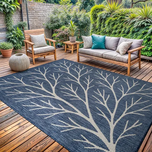 Miniatura 43 de Alfombra Lavable para Interiores y Exteriores 8x10 Resistente a la Intemperie Alfombras de Área Modernas de Yute Sólido para Porche Terraza Balcón