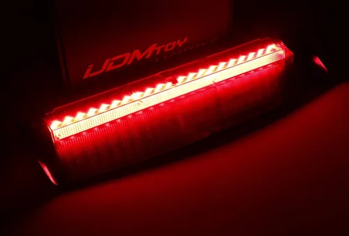 Miniatura 2 de iJDMTOY OEM-Spec - Conjunto de barra de luz de freno para parabrisas trasero con lente roja, montaje alto, compatible con Audi A4 S4 Sedan 2009-2016