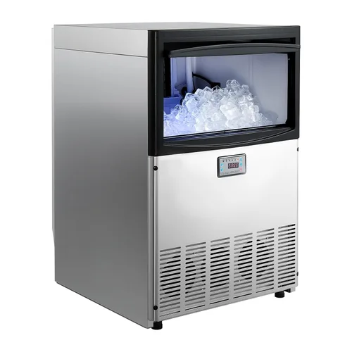 Miniatura 9 de VEVOR Máquina comercial para hacer hielo, 200 libras/24 horas con capacidad de almacenamiento de 50 libras, integrada/independiente/debajo