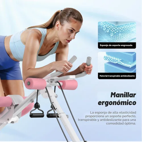 Miniatura 6 de MERACH Máquina de abdominales, equipo de entrenamiento abdominal, máquina de entrenamiento abdominal ajustable para entrenamiento de abdominales
