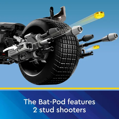 Miniatura 5 de LEGO Figura de construcción de DC Batman y juguetes de construcción de bicicleta Bat-Pod, figura de acción de Batman de The Dark Knight para niños