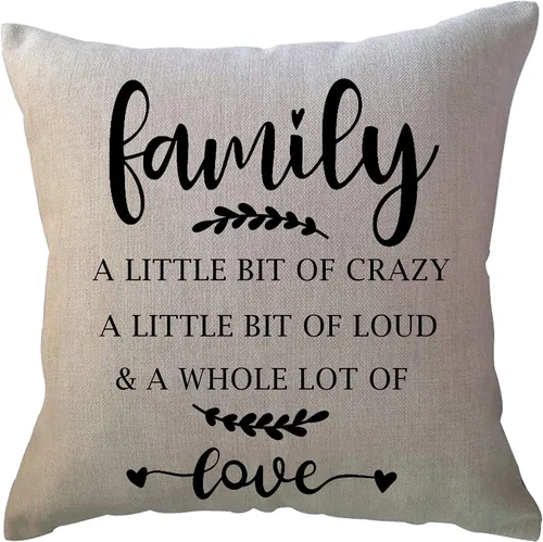 Miniatura 4 de ULOVE LOVE YOURSELF Juego de 4 fundas de cojín decorativas con citas para el hogar, 18 x 18 pulgadas, fundas de almohada rústicas con palabras