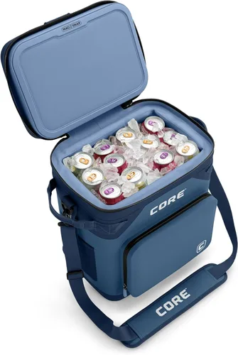 Miniatura 22 de CORE - Bolsa de enfriador suave a prueba de fugas magnética con cremallera impermeable Bolsa aislada enfriador portátil Mejor enfriador suave