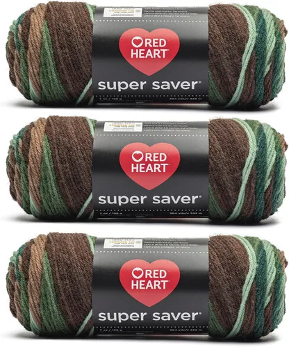 Miniatura 72 de Red Heart Hilo Super Saver, paquete de 3, estampado artístico, 3 unidades Estampado De Artista