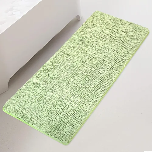 Miniatura 263 de Yeaban Alfombra de pasillo de baño de 24 x 72 pulgadas, antideslizante, alfombra de baño larga de felpilla gruesa, absorbente y lavable, alfombra