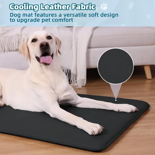 Miniatura 5 de Tapete para jaula de perro, tapete impermeable para perrera, cama refrescante para mascotas para perros medianos y grandes, cama para mascotas al