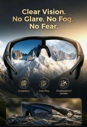 Miniatura 7 de Gafas Bluetooth con altavoces de oído abierto, lentes de sol de audio estéreo de alta fidelidad para hombres, polarizados, UV400, impermeables