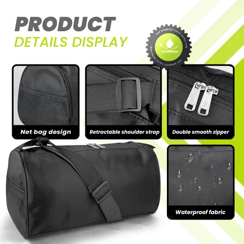 Miniatura 2 de C&F BOGMOST Pequeña bolsa de viaje plegable impermeable para gimnasio, playa, natación, bolsa de lona para hombres y mujeres, bolsa