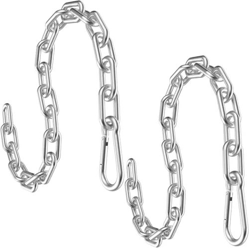 Miniatura 12 de Cadena de extensión de 23.6 pulgadas para equipo de ejercicio, extensión de cadena de fitness para máquina de entrenamiento, accesorio de cadena