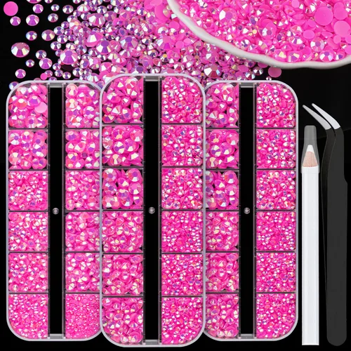 Miniatura 37 de 30000 diamantes de imitación de resina para deslumbrar con pegamento de joyería B7000, gemas de imitación doradas para manualidades, ropa, vasos