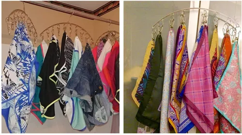Miniatura 4 de Percha de secado de ropa de acero inoxidable fuerte con 10 pinzas para la ropa, ahorro de espacio para interiores, organizador de ropa, manoplas