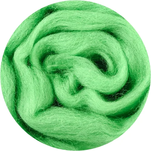 Miniatura 97 de 24 tipos de lana rosa, 4.23 oz (120 g), adecuado para fieltro húmedo y fieltro de aguja de telas hiladas de lana. Un paquete de prueba está Tonos