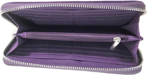 Miniatura 3 de Gem Sparkle - Cartera a juego con diamantes de imitación para bolso brillante, Púrpura