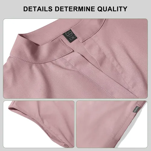 Miniatura 6 de NiaaHinn Conjunto de ropa quirúrgica para mujer con parte superior y pantalón deportivo con bolsillo con cremallera, uniforme mediano