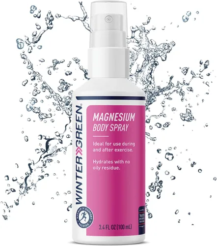 Miniatura 7 de Wintergreen Spray corporal de magnesio, 3.4 onzas líquidas, niebla de recuperación de absorción rápida para aliviar el dolor, calambres