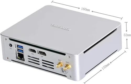 Miniatura 4 de KINGDEL Mini PC con 8 GB DDR4 RAM 128 GB SSD 8ª generación Intel Core i5 CPU 4 núcleos (hasta 4.00 GHz) W-11 Pro Computadora de escritorio 4K