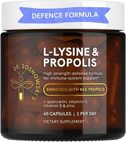 Miniatura 8 de Dr Sosnowski's Propóleo de Abeja 1500mg de Alta Potencia Superalimento Derivado del Colmillo, Cápsulas Vegetales, 60 Unidades Suministro