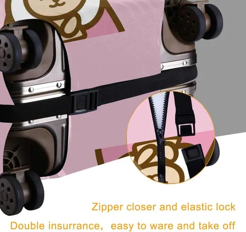 Miniatura 4 de Funda protectora para maletero, funda de equipaje, maleta de viaje, se adapta a maleta de 18 a 32 pulgadas, protector de equipaje para mujeres