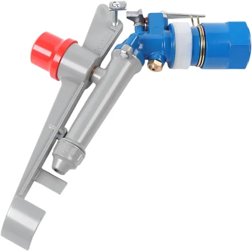 Miniatura 9 de Pistola rociadora de agua de 1 pulgada, pistola rociadora de riego agrícola de aleación de zinc, rociador de riego de área grande de 360° con juego