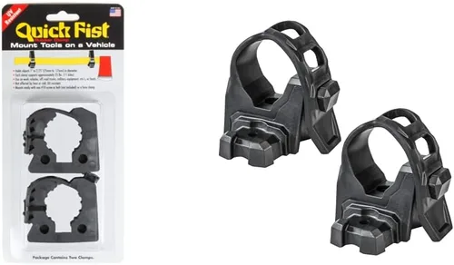 Abrazadera de puño rápido original para herramientas y equipos de montaje de 1" - 2-1/4" de diámetro (paquete de 2) - 0010 y Kolpin 21570 Negro 1.5"