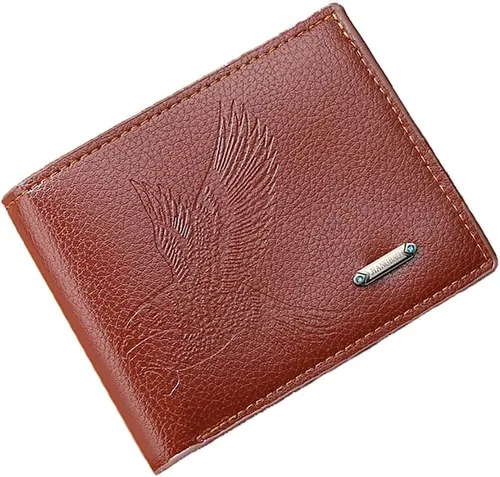 Miniatura 40 de Cartera delgada para hombre con monedero, cartera minimalista con cremallera, carteras plegables para hombre con tarjetero de crédito, cartera