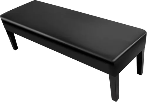 Miniatura 26 de SearchI Funda de banco de comedor, fundas de asiento de banco largas elásticas lavables, funda rectangular para banco de mesa de comedor, para Beige