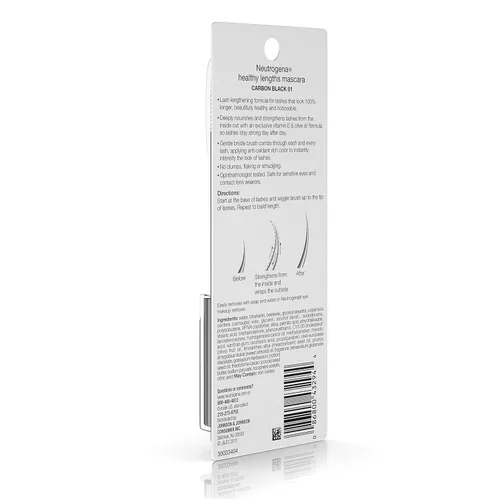 Miniatura 6 de Neutrogena Healthy Lengths - Máscara para pestañas color negro carbón 01, 0.21 onzas