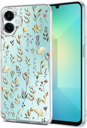 Miniatura 10 de Unov Funda diseñada para Galaxy A06 4G, funda transparente con [patrón antideslizante en relieve], protección delgada a prueba de golpes