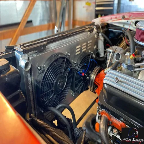 Miniatura 7 de Primecooling - Radiador de aluminio de 3 filas + ventilador (12 pulgadas de diámetro) con cubierta para muchos autos GM/Chevrolet GMC C/K Series