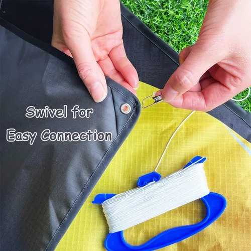Miniatura 6 de HONBO Cometa Delta grande para niños y adultos, extremadamente fácil de volar para viajes a la playa, línea de cuerda incluida, con cola colorida