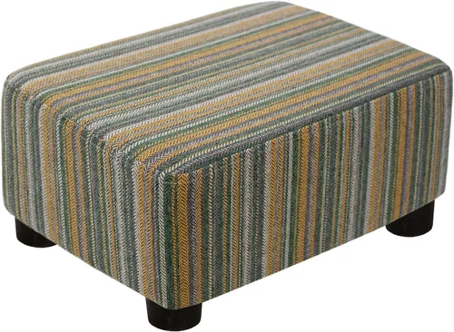 Miniatura 8 de CAROLMADE Taburete Pequeño Otomana Reposapiés con Patas Bajo el Escritorio Reposapiés para Sala de Estar, Dormitorio y Oficina, Negro