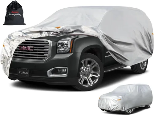 Miniatura 90 de Kayme - Cubierta completa impermeable de 6 capas para automóvil, apta para todo clima, protección para exteriores contra lluvia, rayos ultravioleta