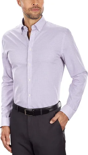 Miniatura 2 de Tommy Hilfiger Camisa de vestir para hombre, ajuste delgado, sin planchado, guinga