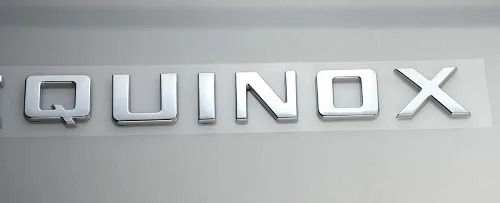 Miniatura 5 de 2 emblemas de letras de equinoccio 3D de repuesto para equinoccio (cromado)